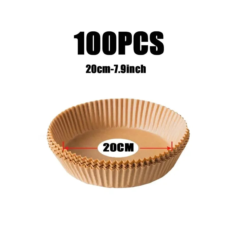 50/100pcs Square Airfryer Papers Non-Stick  Disposable Paper Large Air Fryer Disposable Food Householdr Kitchen Oil Absorbing