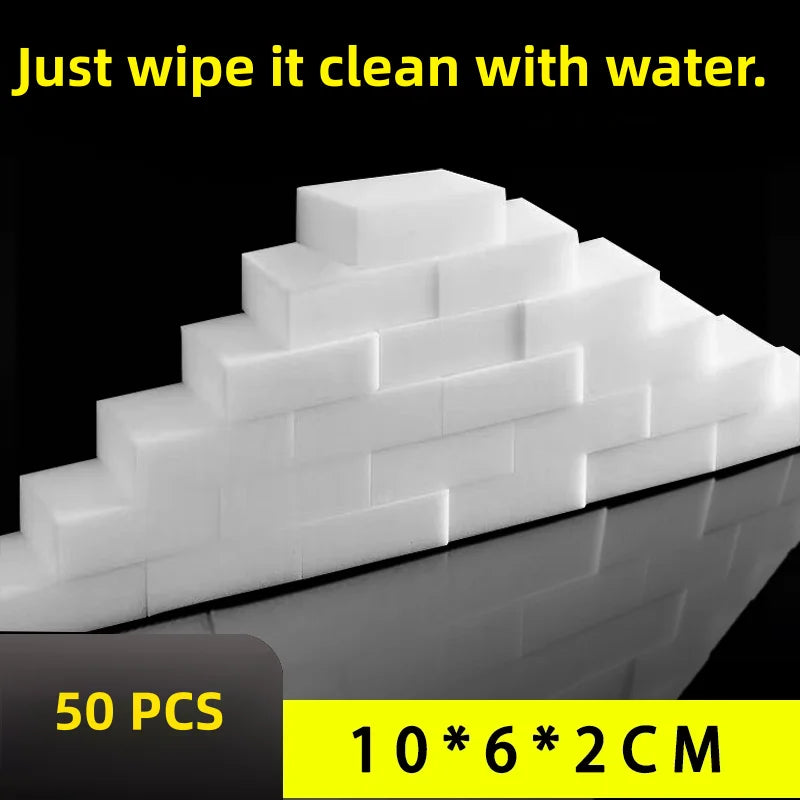 10/20/50/100Pcs Melamine Sponge Magic Sponge Eraser Eraser Cleaner Cleaning Sponges for Kitchen Bathroom Cleaning Tools 10*6*2cm