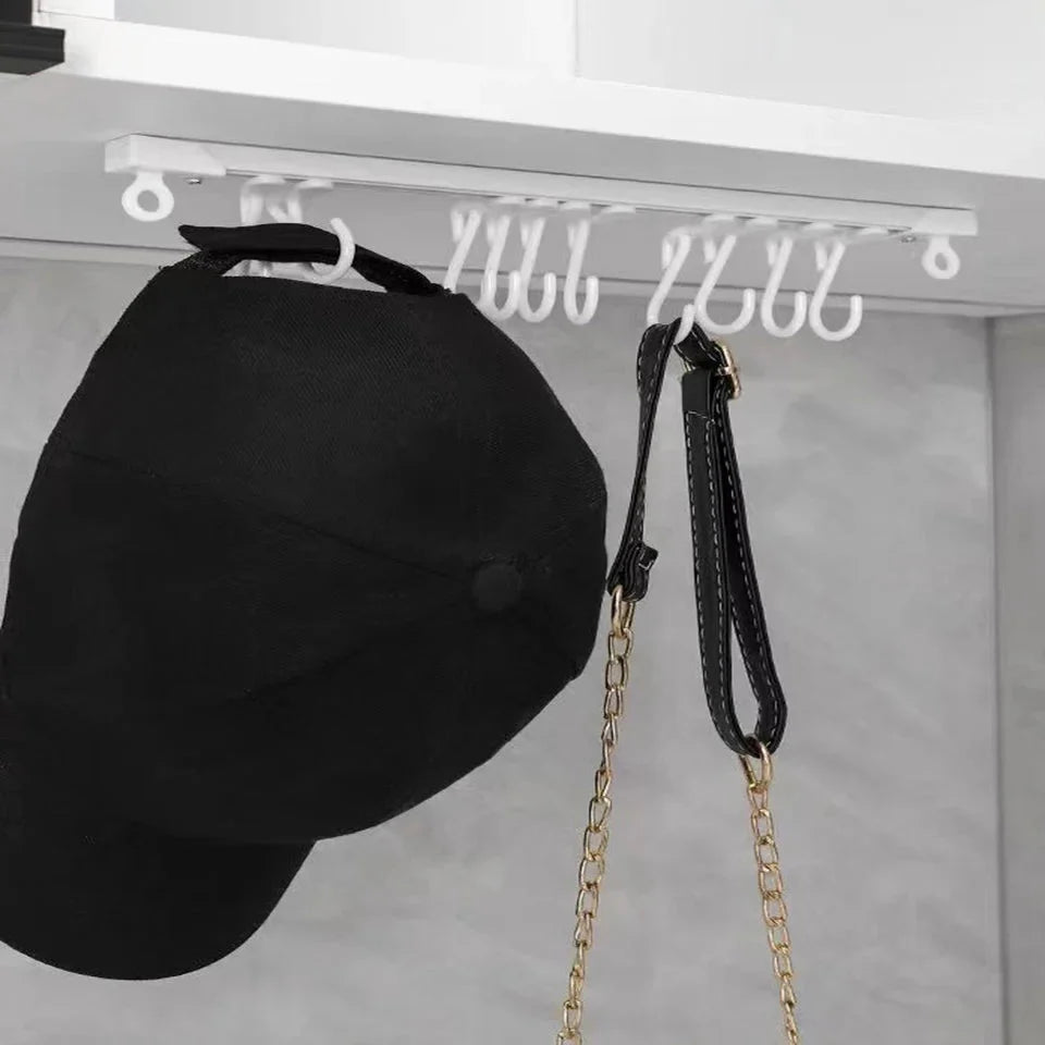 Wall Mounted Hooks for Kitchen – Sliding Track Hook