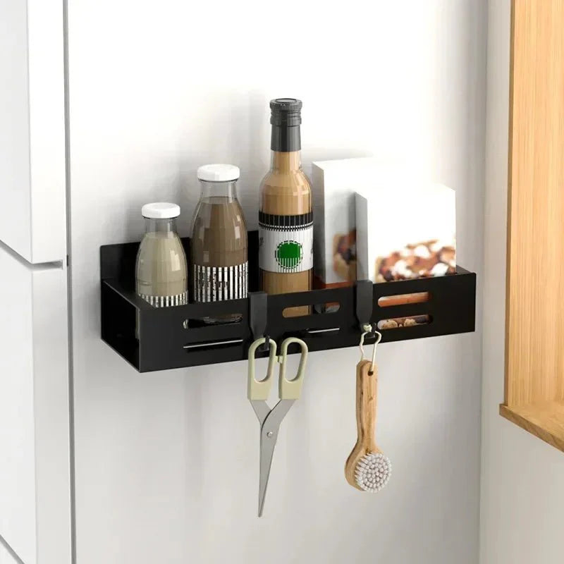 Kitchen Hanging Rack – No-Drill Paper Towel & Wrap Organizer