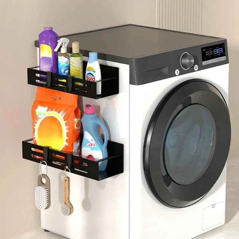 Kitchen Hanging Rack – No-Drill Paper Towel & Wrap Organizer