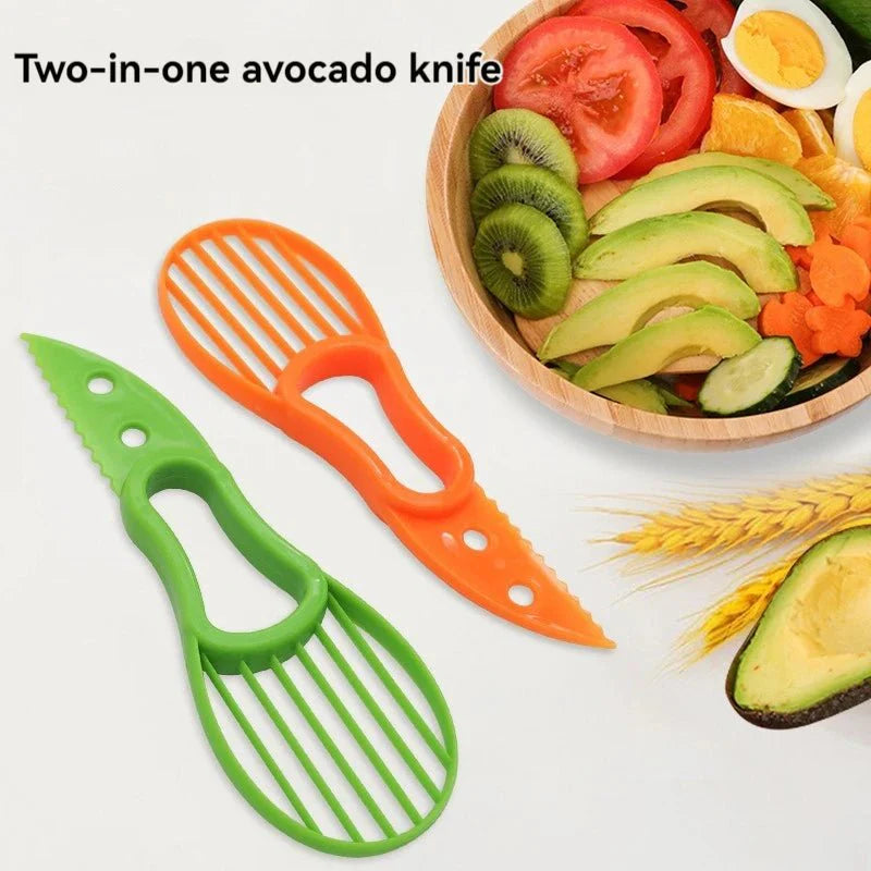 Avocado Slicer Shea Corer Butter Fruit Peeler Cutter Pulp Separator 3 In 1 Plastic Knife Kitchen Vegetable Tools