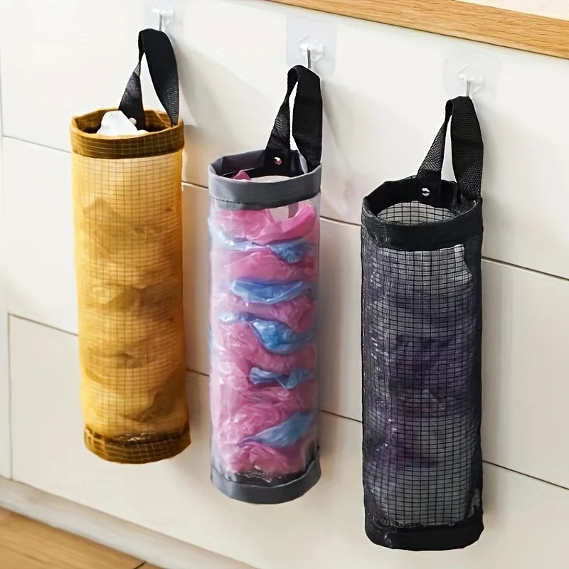 Garbage Bag Storage Kitchen Garbage Organizer Plastic Bag Holder Organizing Hanging Garbage Collection Storage Bag
