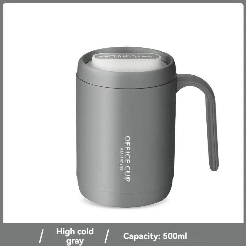 1PCS Office Large-Capacity Mug Coffee Cup Students Simple Creative High Value Drinking Cup Special Cup Milk Cup With Cover