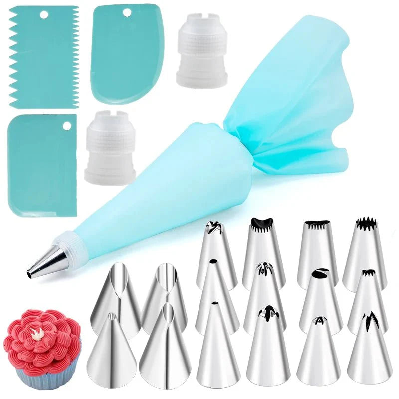 Stainless Steel Cake Frosting Tools – 6-24 Pcs Decorating Set