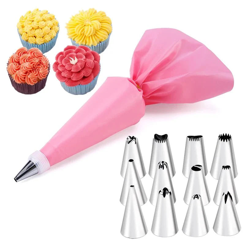 Stainless Steel Cake Frosting Tools – 6-24 Pcs Decorating Set