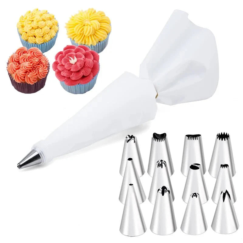 Stainless Steel Cake Frosting Tools – 6-24 Pcs Decorating Set
