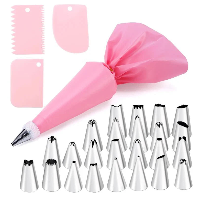 Stainless Steel Cake Frosting Tools – 6-24 Pcs Decorating Set