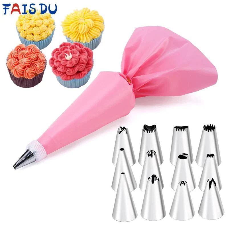 Stainless Steel Cake Frosting Tools – 6-24 Pcs Decorating Set