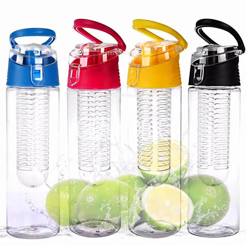 Fruit Infuser Water Bottle – 700ml/800ml, Flip Lid, Portable