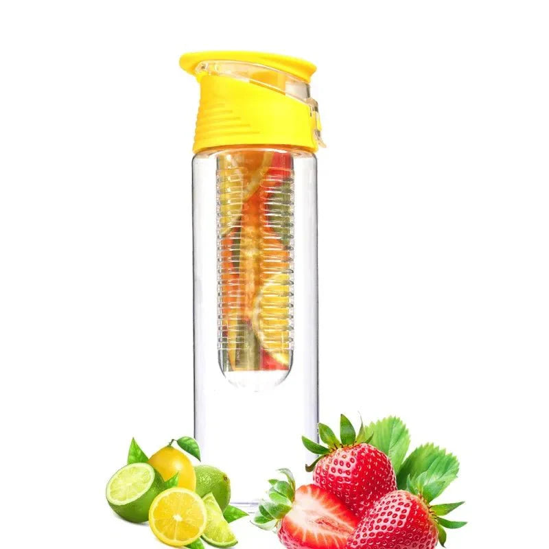 Fruit Infuser Water Bottle – 700ml/800ml, Flip Lid, Portable
