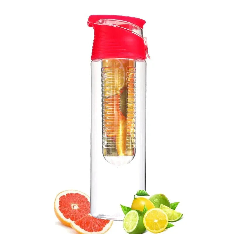 Fruit Infuser Water Bottle – 700ml/800ml, Flip Lid, Portable
