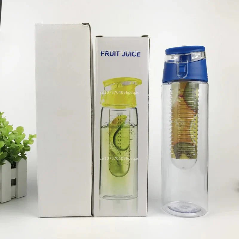 Fruit Infuser Water Bottle – 700ml/800ml, Flip Lid, Portable