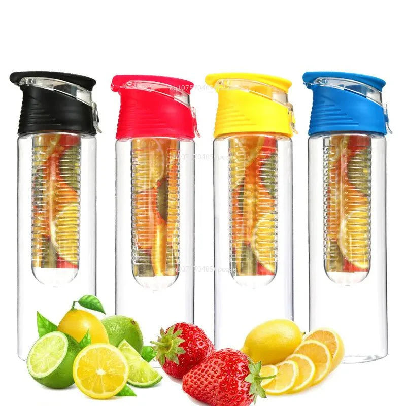 Fruit Infuser Water Bottle – 700ml/800ml, Flip Lid, Portable
