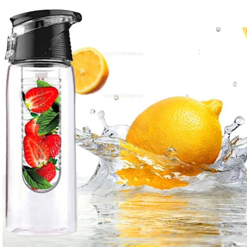 Fruit Infuser Water Bottle – 700ml/800ml, Flip Lid, Portable