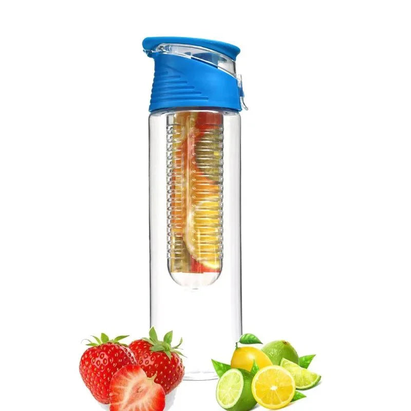 Fruit Infuser Water Bottle – 700ml/800ml, Flip Lid, Portable