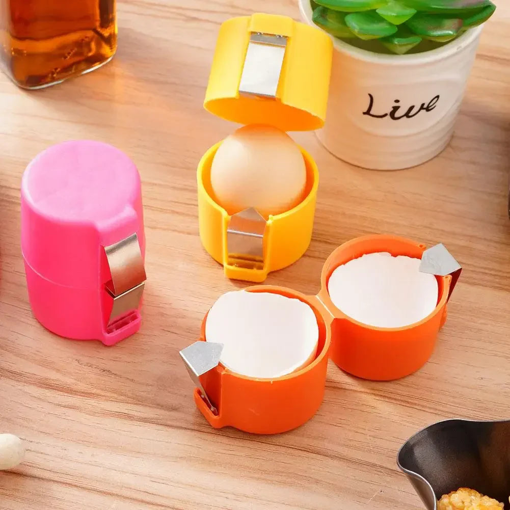 New Egg Shell Opener Portable Egg Opener Kitchen Handheld Egg Shell Crusher Household Press Egg Shell Separator