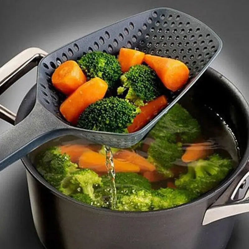 Silver Spoon Strain – Funnel Strainer for Food & Vegetables