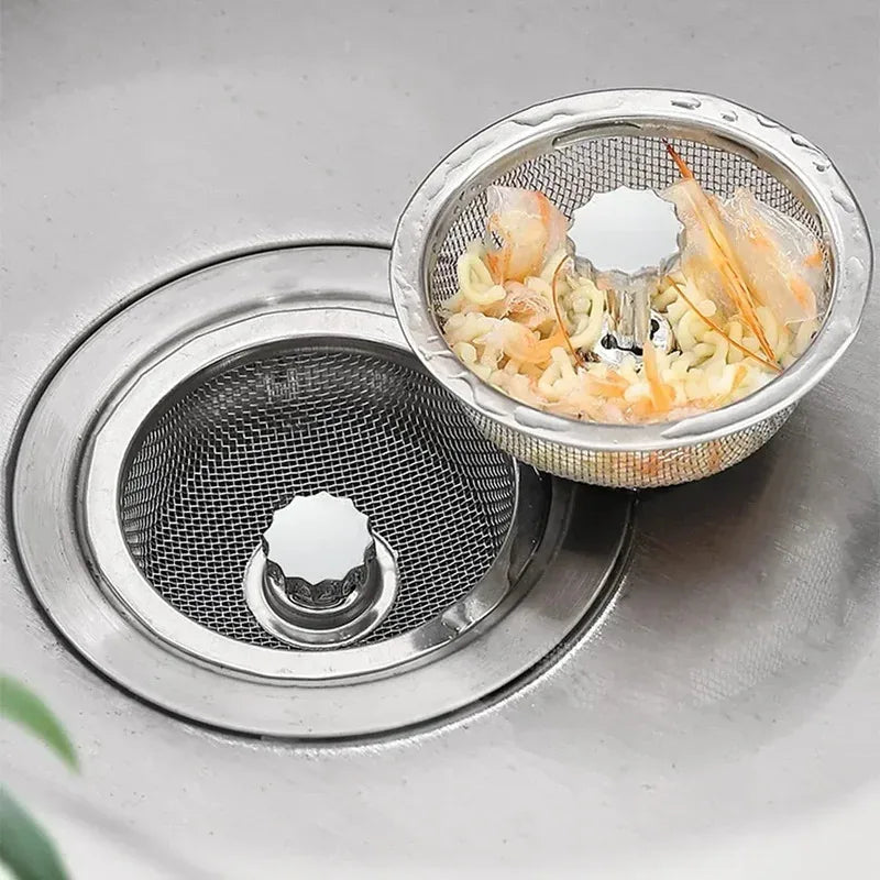 Kitchen Sink Filter Stainless Steel Sink Sewer Mesh Strainers Kitchen Tools Bathroom Floor Drains Hair Catcher Waste Plug Filter