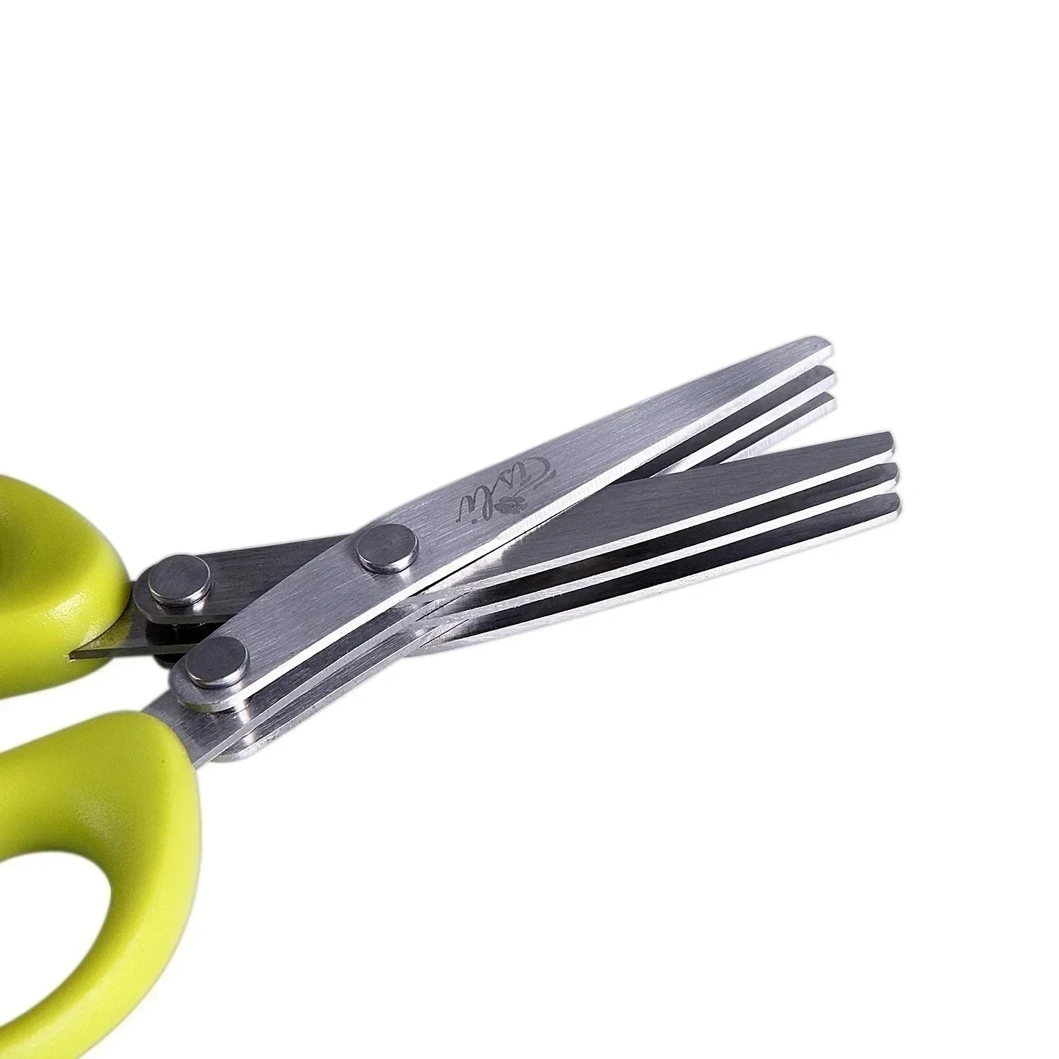 Muti-Layers Kitchen Scissors Stainless Steel Vegetable Cutter Scallion Herb Laver Spices cooking Tool Cut Kitchen Accessories