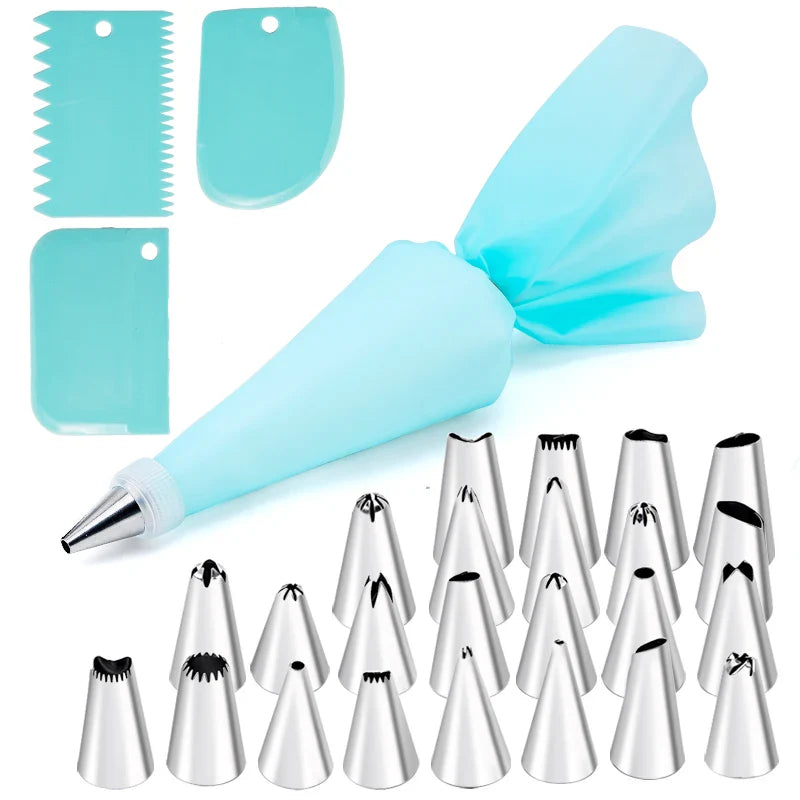 Stainless Steel Cake Frosting Tools – 6-24 Pcs Decorating Set