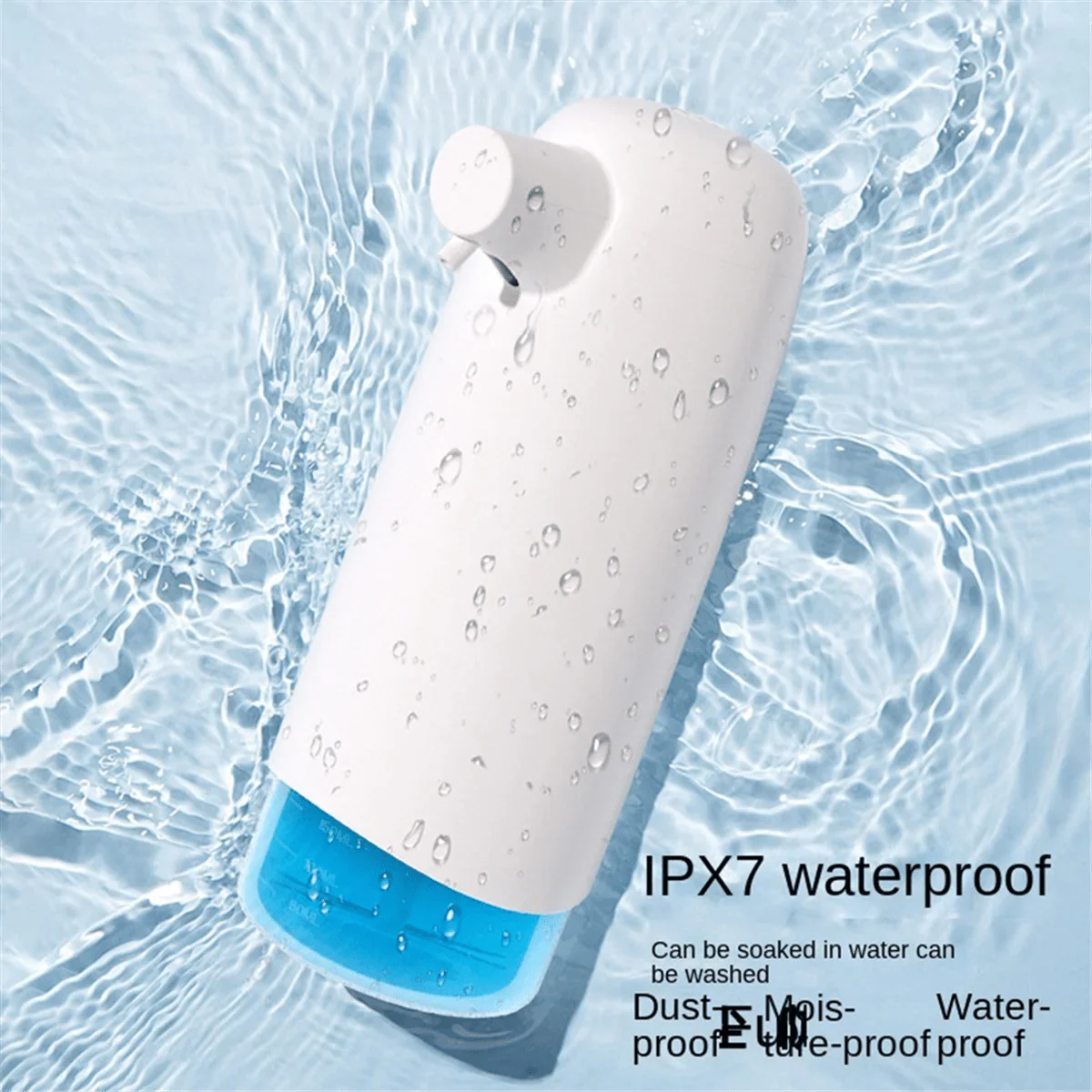 A44U 550ML Automatic Liquid Soap Dispenser 3 Gears Rechargeable Sensor Foaming Soap Dispenser for Kitchen Hotel Mall Black