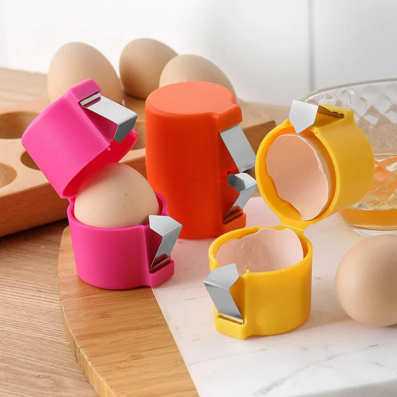 New Egg Shell Opener Portable Egg Opener Kitchen Handheld Egg Shell Crusher Household Press Egg Shell Separator