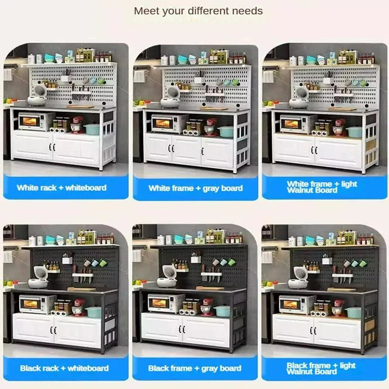 Multi-Layer Kitchen Countertop Organizer – Stainless Steel Rack