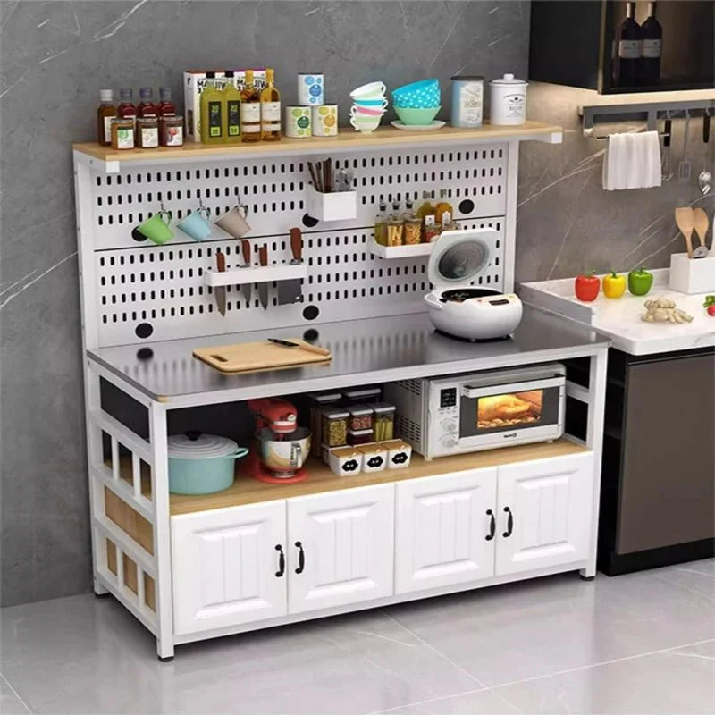 Multi-Layer Kitchen Countertop Organizer – Stainless Steel Rack