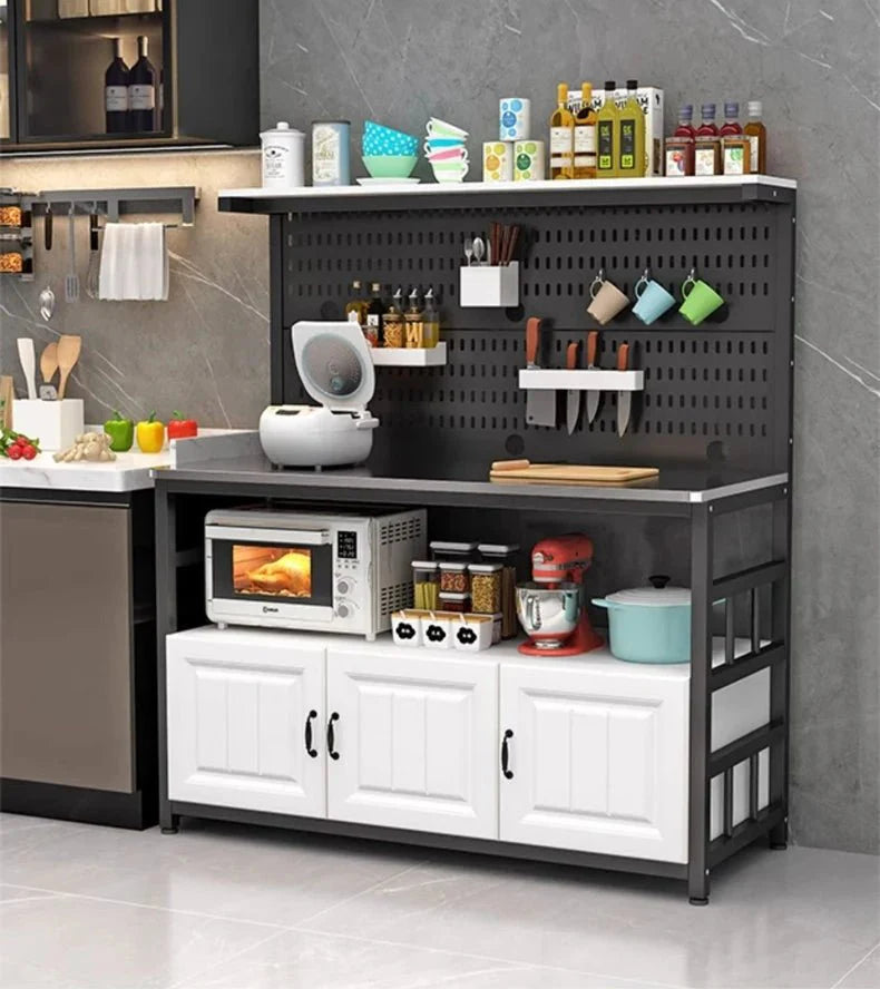 Multi-Layer Kitchen Countertop Organizer – Stainless Steel Rack