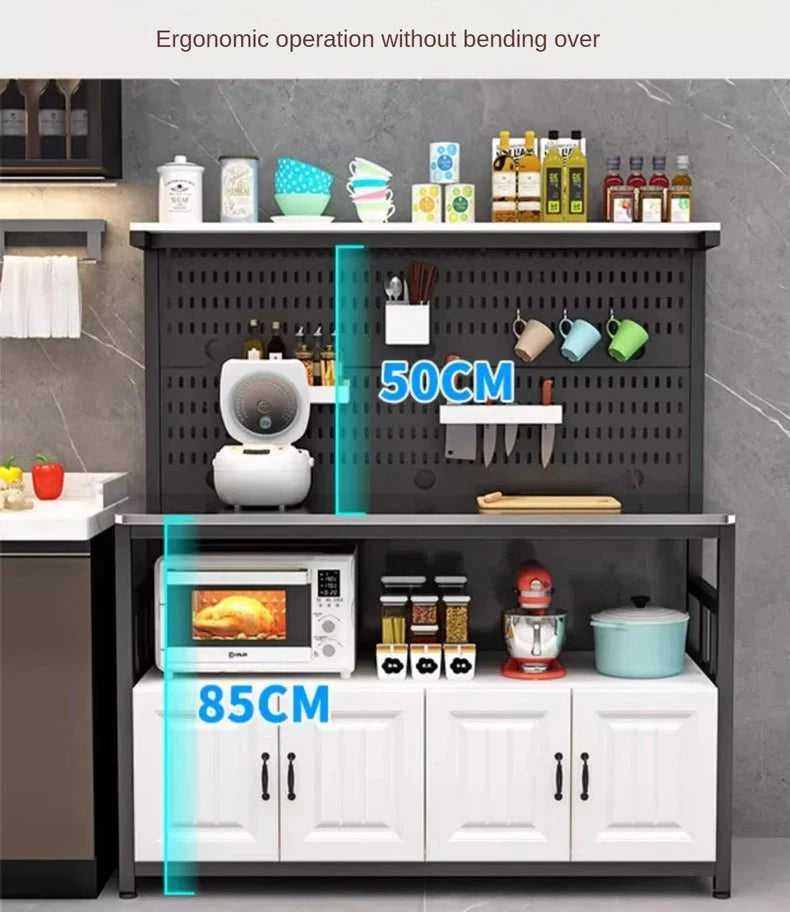 Multi-Layer Kitchen Countertop Organizer – Stainless Steel Rack