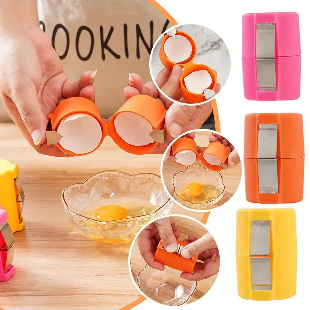 New Egg Shell Opener Portable Egg Opener Kitchen Handheld Egg Shell Crusher Household Press Egg Shell Separator