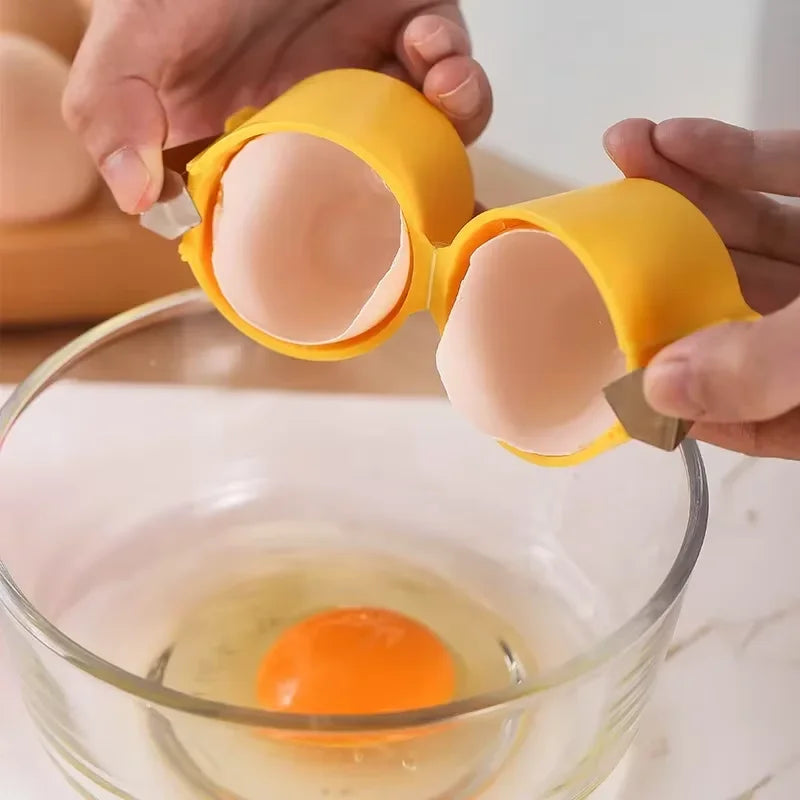 New Egg Shell Opener Portable Egg Opener Kitchen Handheld Egg Shell Crusher Household Press Egg Shell Separator