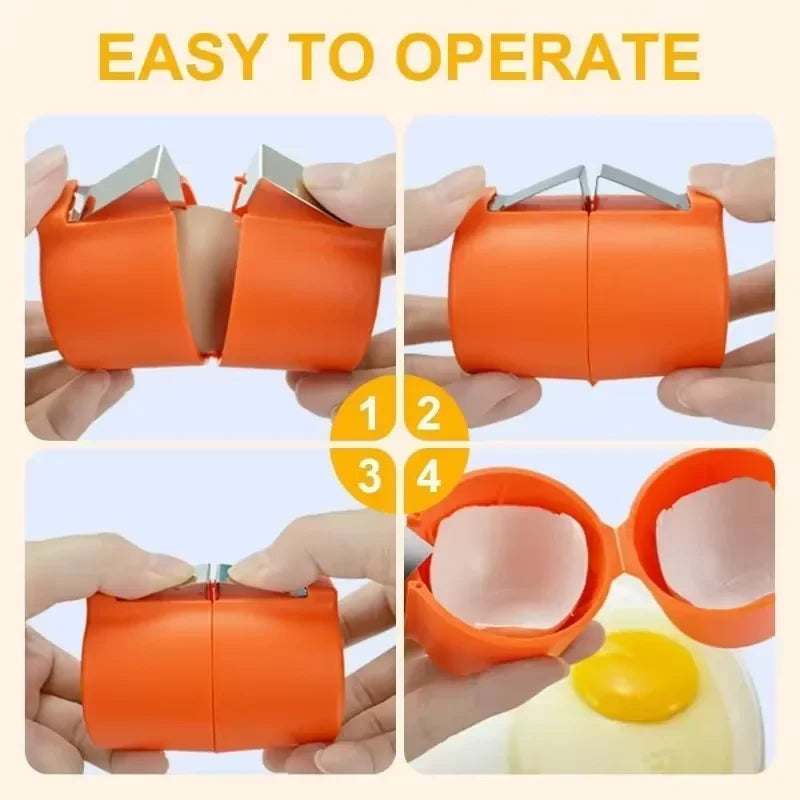 New Egg Shell Opener Portable Egg Opener Kitchen Handheld Egg Shell Crusher Household Press Egg Shell Separator