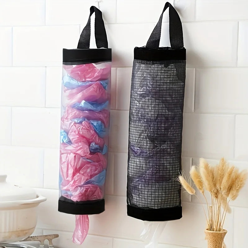 Garbage Bag Storage Kitchen Garbage Organizer Plastic Bag Holder Organizing Hanging Garbage Collection Storage Bag