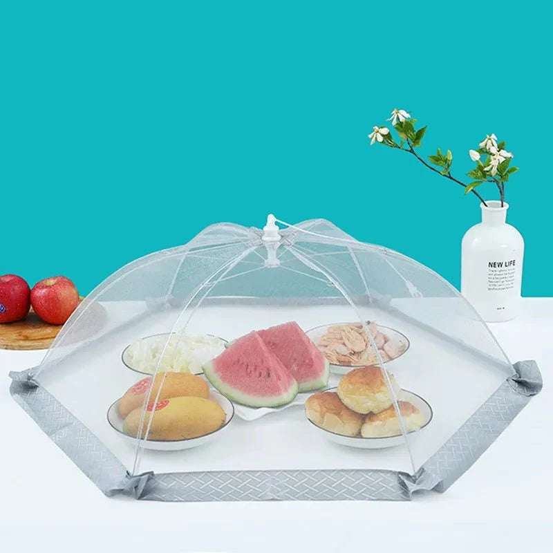 Foldable Mesh Food Covers for Kitchen and Picnic Use
