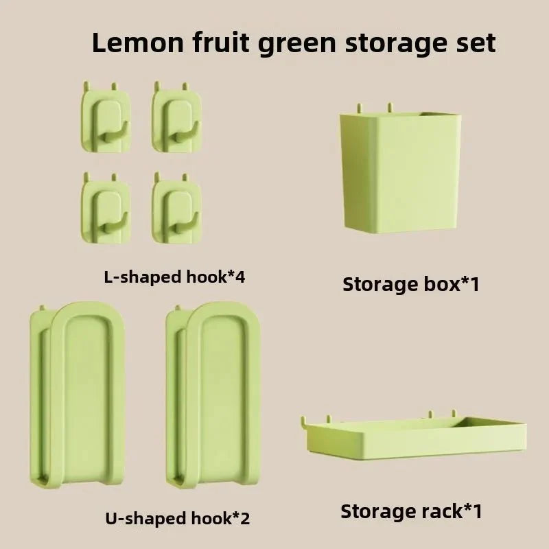 Hole Board DIY Metal Plate Living Room Kitchen Desk Office Desk Partition Hook No Drilling Home Storage Shelf Organization