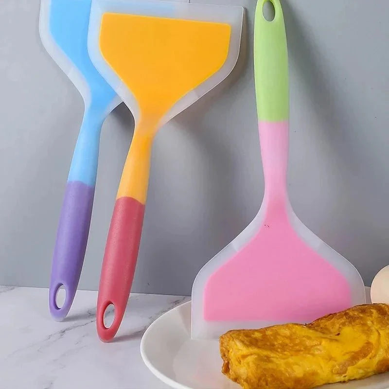 Mini Silicone Spatula Dual Color Kitchen Utensil
