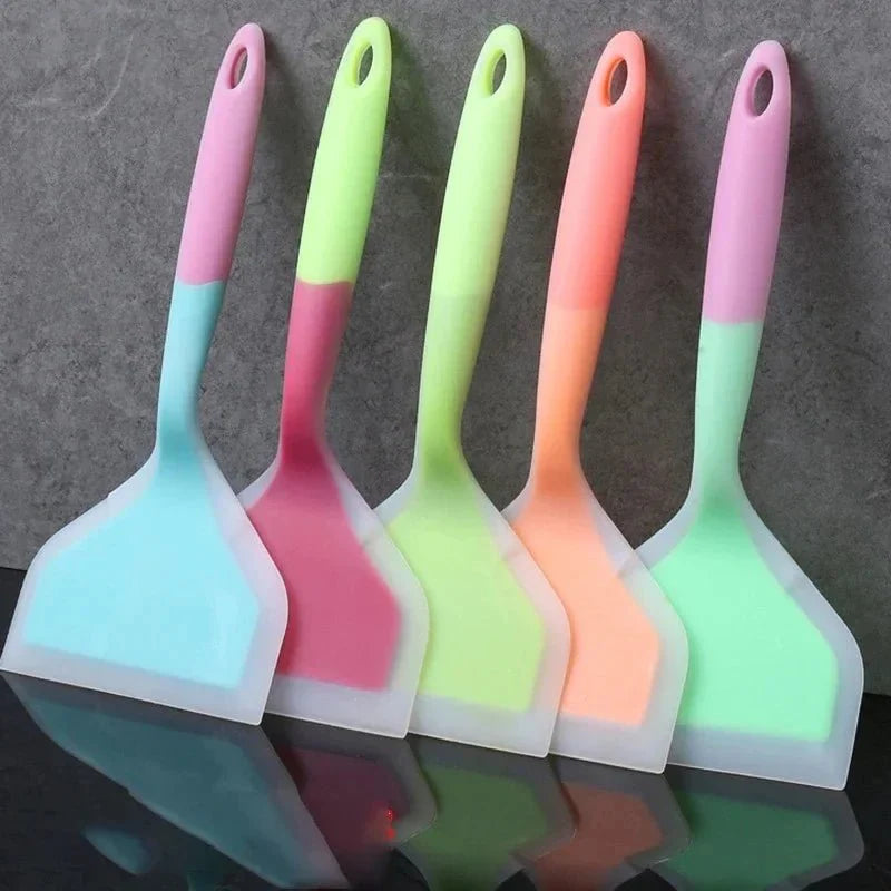 Mini Silicone Spatula Dual Color Kitchen Utensil
