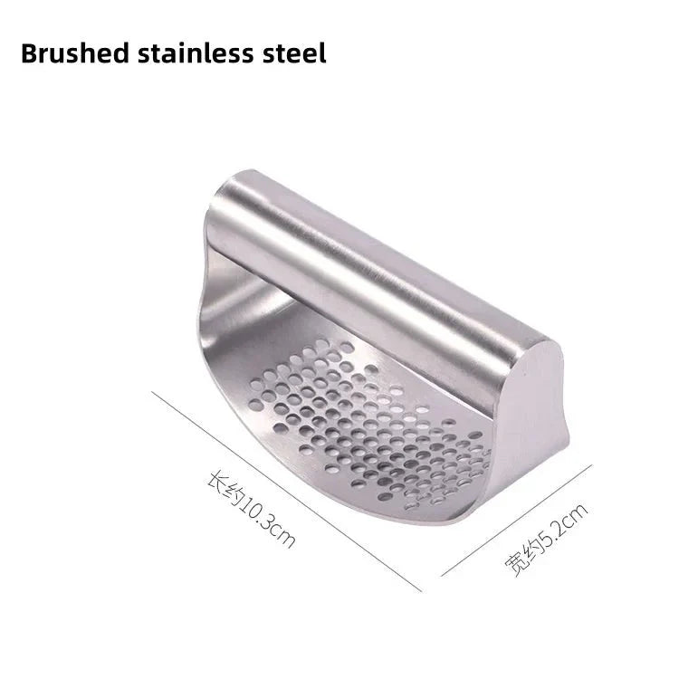 Multi-function Manual Garlic Press Stainless Steel Garlic Presse Curved Garlic Grinding Slicer Chopper Home Cooking Gadgets Tool