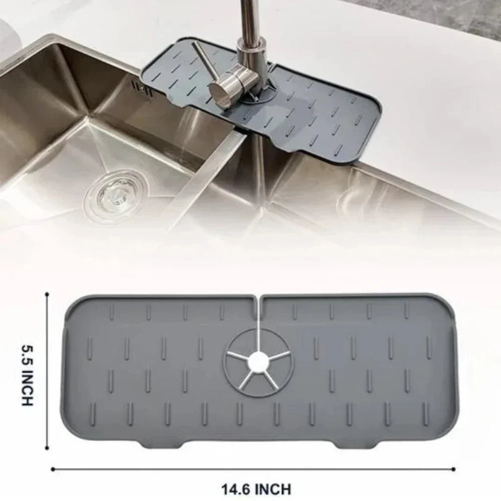 Silicone Mat Gourmet Faucet Kitchen Accessory Home Appliance Sponge Rack Kitchens Accessories Kitchen Sink Splash Guard for You