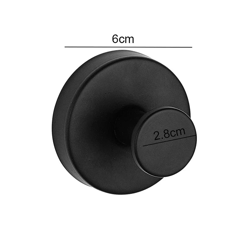 Stainless Steel Suction Cup Hook Waterproof Wall Mounted Hooks Punch-free Kitchen Bathroom Wall Hanger For Towel Clothes