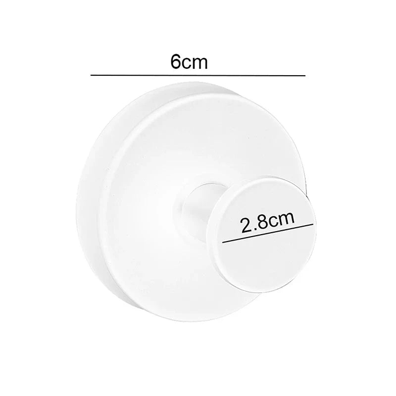 Stainless Steel Suction Cup Hook Waterproof Wall Mounted Hooks Punch-free Kitchen Bathroom Wall Hanger For Towel Clothes