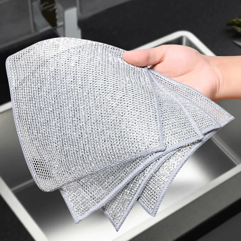 Metal Dish Scrubber – Steel Wire Cleaning Cloth
